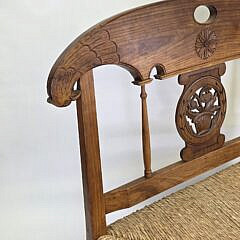 Antique French Provincial Fruitwood Day Bed, 19th century