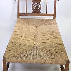 Antique French Provincial Fruitwood Day Bed, 19th century