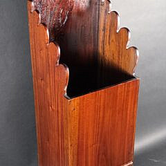Vintage Mahogany Heart Shaped Oversized Hanging Pipe Box, 20th century