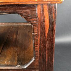 Antique Mahogany and Lignum Vitae Two-Tier End Table, 19th century
