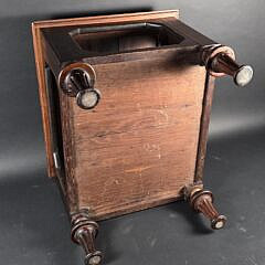 Antique Mahogany and Lignum Vitae Two-Tier End Table, 19th century