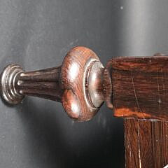 Antique Mahogany and Lignum Vitae Two-Tier End Table, 19th century