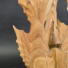 Vintage Carved Figural Fish Table, 20th century