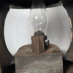 Two Large Antique Ships Light Lanterns