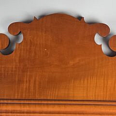 Eldred Wheeler Chippendale Style Tiger Maple Mirror