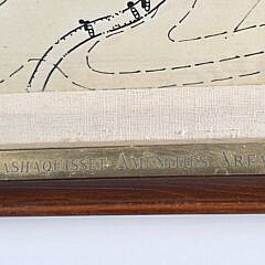 Vintage Limited Edition Pictorial Site Map of Nashaquisset, Nantucket, 20th century