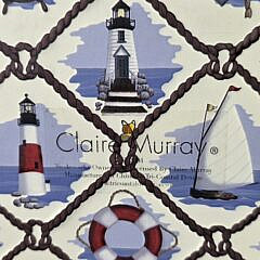 Set of Three Claire Murray Nantucket Decorated Nesting Hat Boxes