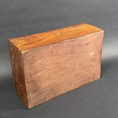 Vintage Brass Bound and Inlaid Box, 20th century