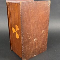 Antique Nautical Star Geometric Inlaid Box, 19th century
