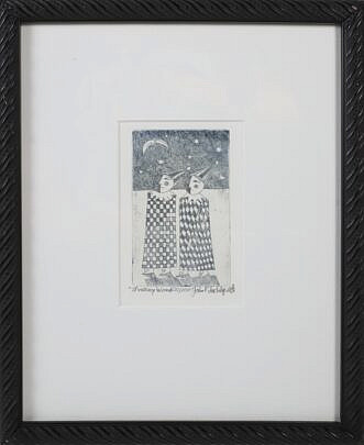 John Lochtefeld (1933-2025) Limited Edition Etching 12/50 "Strolling Wizards"