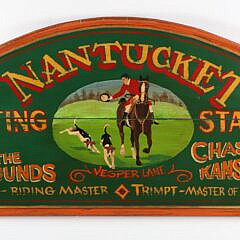 Nantucket Hunting and Stables Sign