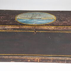 Clipper Ship Painted Sea Chest, 19th Century