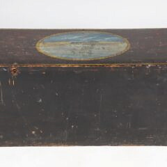 Clipper Ship Painted Sea Chest, 19th Century