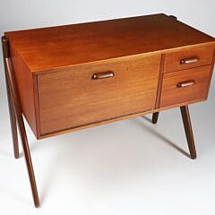 Mid Century Modern Danish Olholm Mobelfabrik Dressing Table
