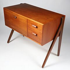 Mid Century Modern Danish Olholm Mobelfabrik Dressing Table