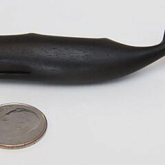 Charlie Sayle Sr. Carved Ebony Whale Pin