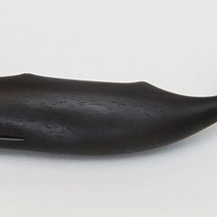 Charlie Sayle Sr. Carved Ebony Whale Pin