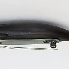 Charlie Sayle Sr. Carved Ebony Whale Pin
