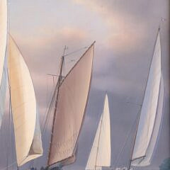 Tim Thompson Oil on Linen “Parade Of Sail”