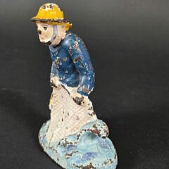 Vintage Figural Cast Iron Old Salt Bottle Opener, 20th century