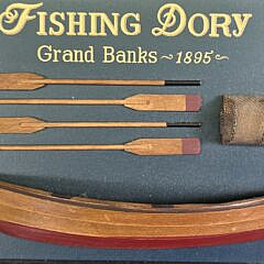  Nautical Fishing Dory Decorative Half Hull Plaque