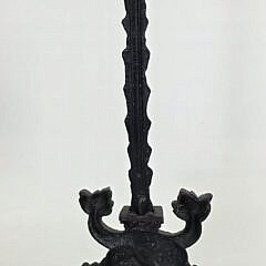 Vintage Cast Iron Double Dolphin Doorstop, 20th century