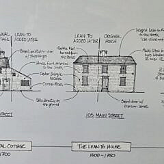 Vintage, “300 Years of Architecture on Nantucket”, Print by Catherine A. Garland