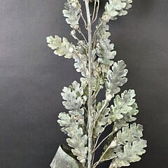 Vintage Patinated Copper Foliate Olive Branch and Bow, 20th century