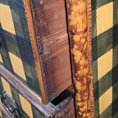 Antique English, “Tortoiseshell”, Bamboo Grain Painted Chest of Drawers, 19th century