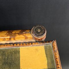 Antique English, “Tortoiseshell”, Bamboo Grain Painted Chest of Drawers, 19th century