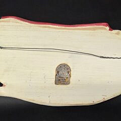Original Sunny Wood Carved and Painted Nantucket Sperm Whale Sculpture
