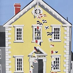 Vintage Eric Holch Artist Proof, “Old Town House”, Nantucket Silk Screen