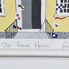 Vintage Eric Holch Artist Proof, “Old Town House”, Nantucket Silk Screen