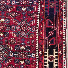 Vintage Hand Knotted Persian Rug Oriental Carpet, 20th century