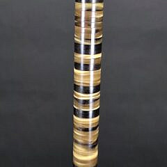 Antique Horn and Ebony Continuous Spacer Walking Stick