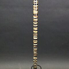Antique Horn and Ebony Continuous Spacer Walking Stick