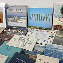 Collection of 30 Vintage Nantucket Coffee Table Books and Pamphlets