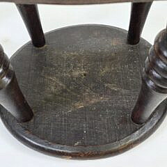 Set of Four Antique English Oak Plank Seat Stools, 19th century