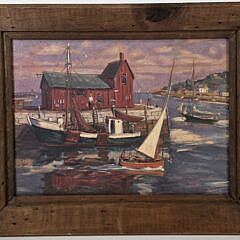 5058-955 Harbor Oil Painting A