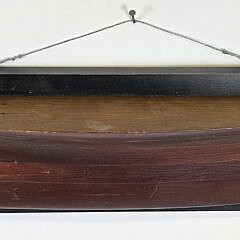 Antique American Five-Lift Ship Makers Half Hull Boat Model, 19th century