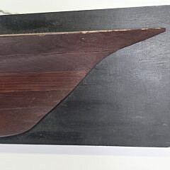 Antique American Five-Lift Ship Makers Half Hull Boat Model, 19th century