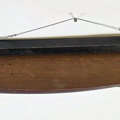 Antique American Five-Lift Ship Makers Half Hull Boat Model, 19th century
