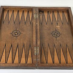 Antique Sailor Made Backgammon Board, 19th century