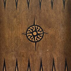 Antique Sailor Made Backgammon Board, 19th century