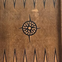 Antique Sailor Made Backgammon Board, 19th century