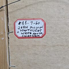 John Austin Tempera on Artist Board, “White House Chatham”, Painting