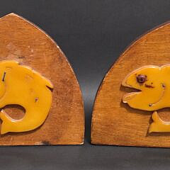 5067-955 Bakelite Fish Bookends A