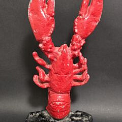 Vintage Cast Iron Figural Lobster Doorstop, 20th century