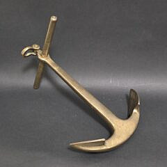Vintage Solid Brass Salesman Sample Nautical Anchor Ornament, 20th century