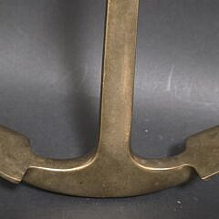 Vintage Solid Brass Salesman Sample Nautical Anchor Ornament, 20th century